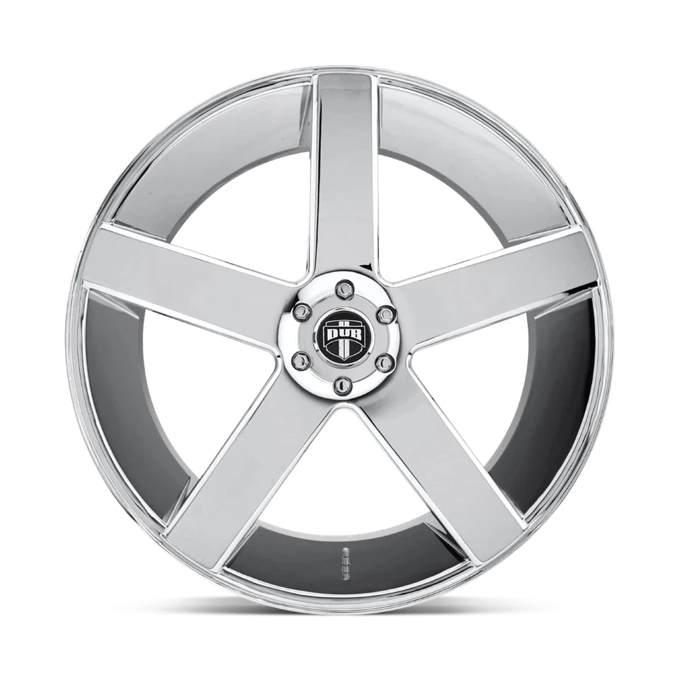 Dub S115 Baller 22x9.5 +19 Chrome Plated Wheel Rim 6x139.7 (QTY 1) S115229584+19 Foto 3 de 4