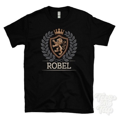 ROBEL FANTASY WAPPEN T-SHIRT Neuheit Parodie Familienname Wappen