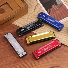 Key of C Student Diatonic 10-Hole Harmonica with Carrying Case, Ideal for Kids a