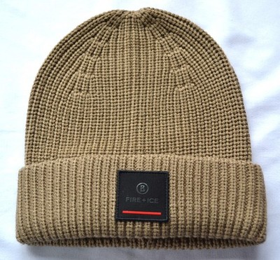 BOGNER F+I KAJUS HERREN DAMEN SKI MÜTZE WOLLMÜTZE KARAMELL 50% WOLLE UVP 70  NEU