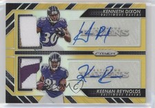 2016 Panini Prizm Pairs Gold 2/10 Keenan Reynolds Kenneth Dixon #PP-KK Auto n0c