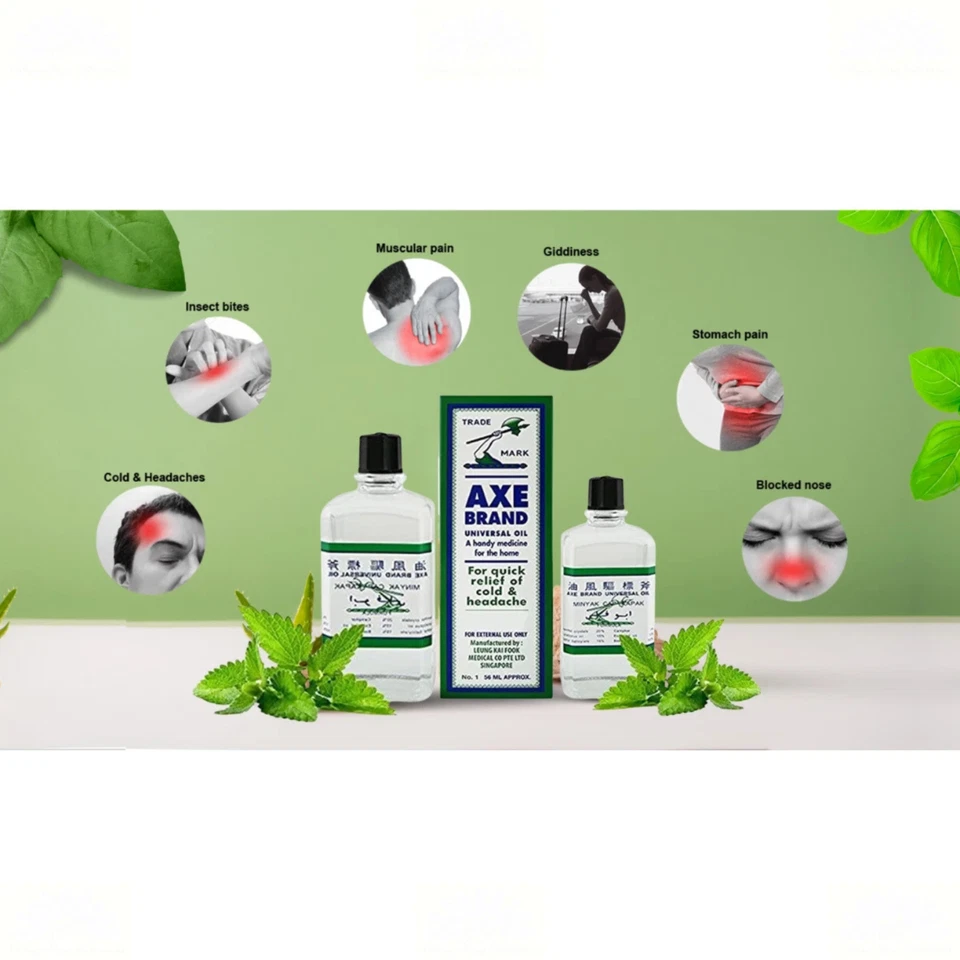 2 X Axe Brand Oil For Cold Headach Stomach 56毫升 — 第 2/4 张图片