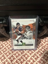 2018 Panini MITCHELL TRUBISKY Impeccable   Silver #75 Chicago Bears /25