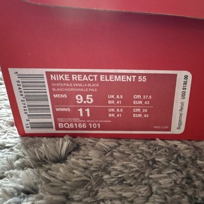 Nike React Element 55 Men s Low Top Sneakers Soft Yellow BQ6166-101