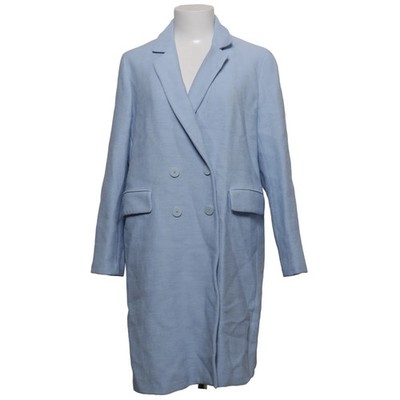 Zara Basic Outerwear, Mantel, Damen, Größe: L, Blau, Polyester, Cord #Xry