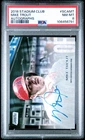 2018 Topps Stadium Club Mike Trout On-Card AUTO PSA 8 POP 2 SSP
