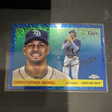 Topps Christopher Morel #153 Tampa Bay Rays 2025 Rookie Baseball Card. rookie card picture
