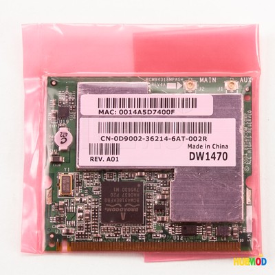 Broadcom BCM94318MPAGH 802.11a/b/g Wi-Fi Wireless Laptop mini-PCI HP Dell Acer