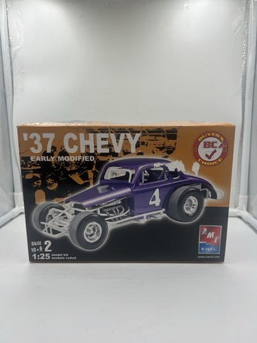 Amt Plastik Modellbausatz 37 Chevy Coupe früh modifiziert neu Open Box 1/25 selten