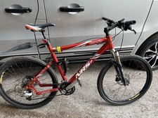 Giant NRS2 Mountain Bike 26in Full Suspension Red Mechanical Disc, Mudguard
