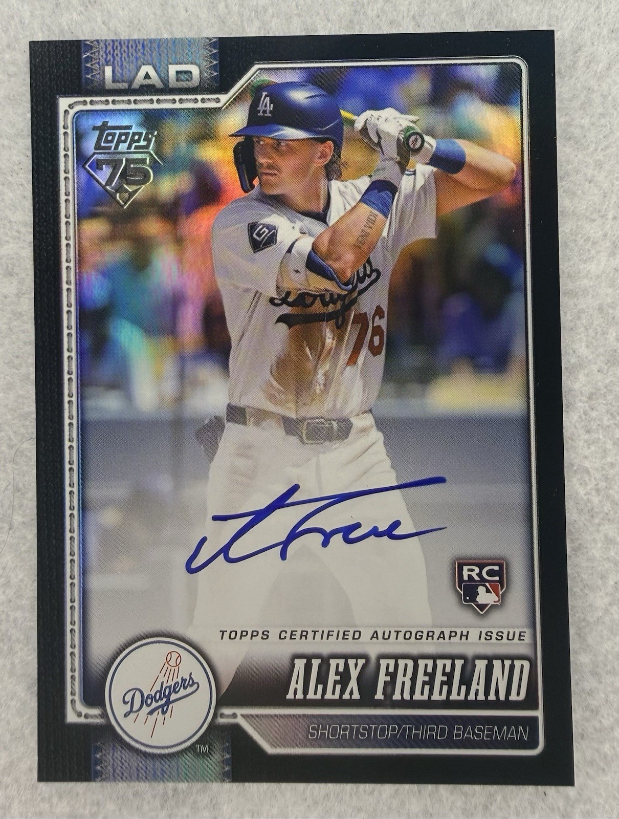 Alex Freeland RC Auto 2026 Topps Real One Black /10 On-Card 🔥 Dodgers