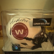 Washington Football Team Sam Howell Autographed Mini Helmet Original