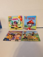 Bundle Lot of 4 Paw Patrol Childrens Books Hard And Soft cover