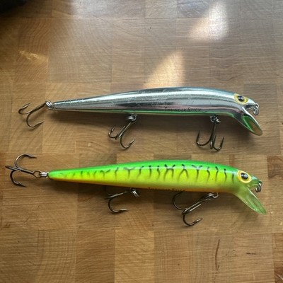 Lot of 2 Storm Thunderstick PRE RAPALA Minnow Tough Colors 4.5 