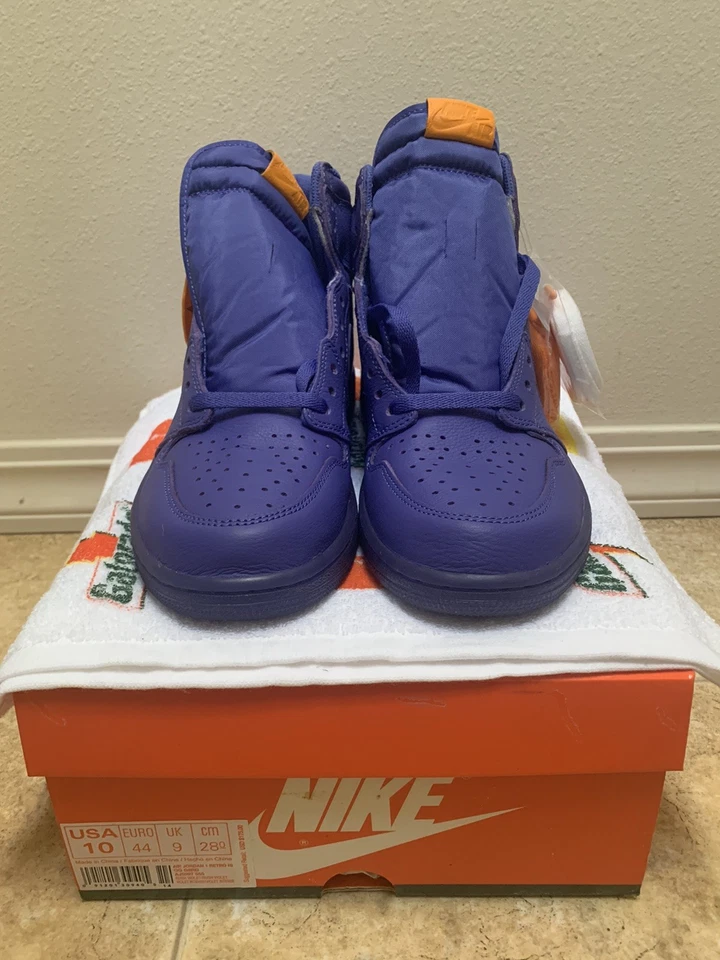Talla 10 - Air Jordan 1 Retro OG G8RD High Rush Violeta Foto 2 de 4