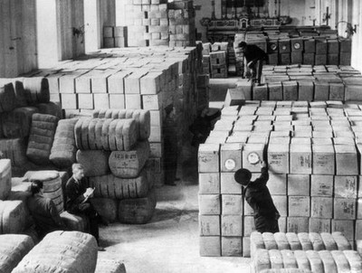 The US Supplies be distributed population are cataloged a warehous- Old Photo