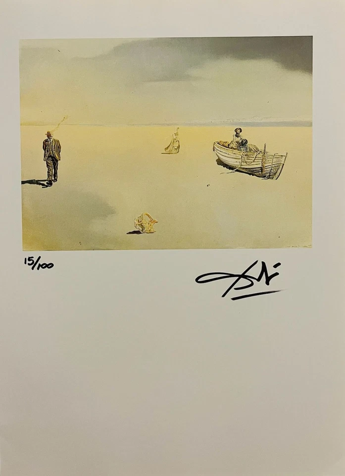 Litografía original firmada a mano de Salvador Dalí con certificado de autenticidad y valoración de $3.500 USD Foto 2 de 4