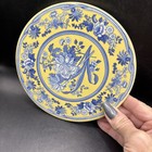 Spode Blue Room Garden Collection Yellow Blue 6” Round Trivet /Wall Hanging — photo 1