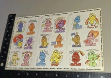 Vintage Stickers Kent Moodies Big Strip 3 Sheets  1 Sheet Big