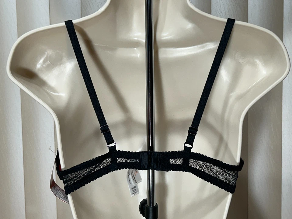 Бюстгальтер балконетный на косточках Gilligan & Omalley 36B пуш-ап цветочный красный черный - Изображение 3 из 4