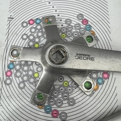 Vintage Shimano Deore FC-MT60 Crankset 175mm 110 BCD Square Taper