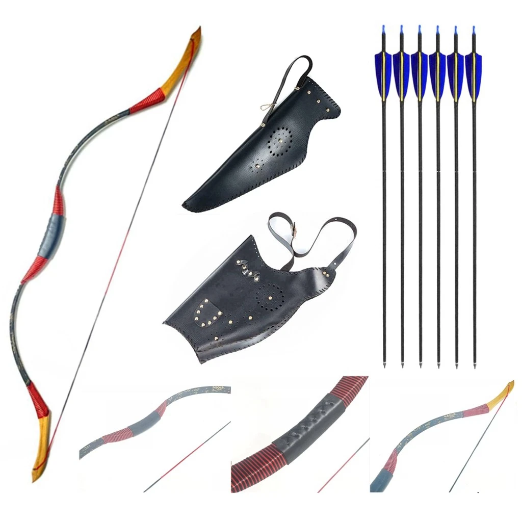 ARCHQUICK Traditional Bow Recurve bow RH/LH for Hunting Target Shooting Longbow