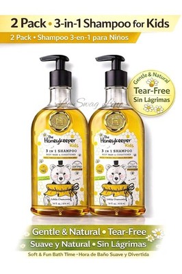 Honeykeeper Kids 2 Pack Shampoo 3-in-1 / Niños Shampoo 3-en-1 14 fl oz