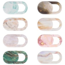 JIYIN 8PCS Laptop Camera Cover Slide, Marble Webcam Slide Phone