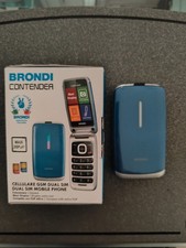 BRONDI CONTENDER - TELEFONO CELLULARE SENIOR DUAL SIM DISPLAY 3" BLUE METAL ITA
