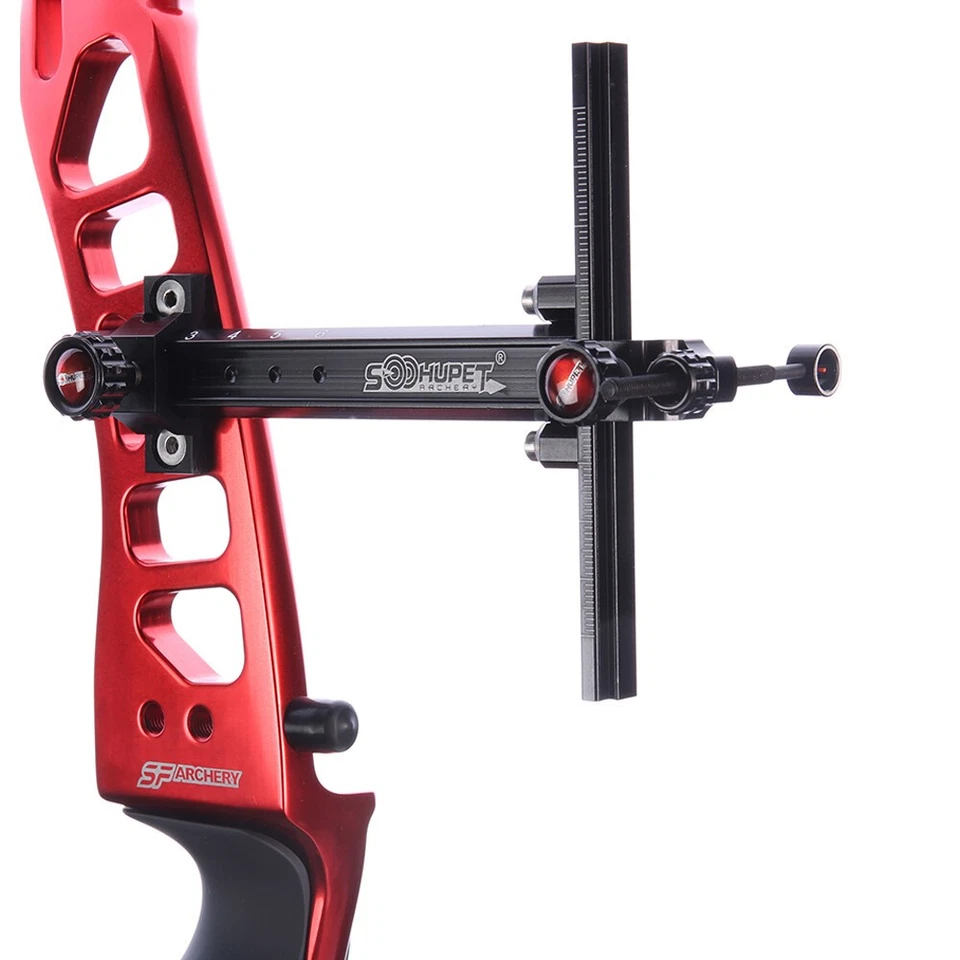 Archery Recurve Bow Sight 1Pin Aluminum 6"  T Shape Target Hunting Shoot RH LH - Image 2 of 4