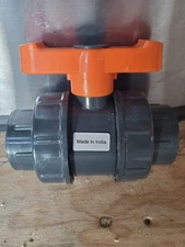 1-1/2" Double Union PVC Ball Valve Slip