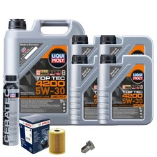 Motoröl 5W30 LIQUI MOLY Top Tec 4200 9L+BOSCH Ölfilter+Cera Tec+Ölablassschraube Motoröl 5W30 LIQUI MOLY Top Tec 4200 9L+BOSCH Ölfilter+Cera Tec+Ölablassschraube
