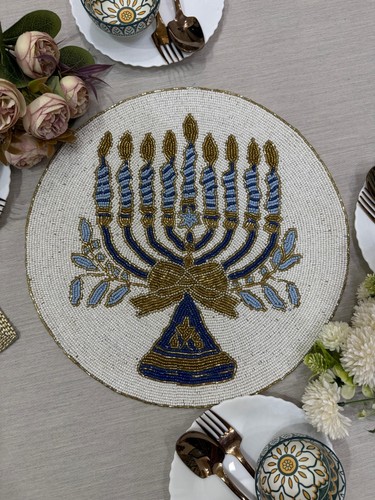 RaasKridha Weihnachtskerze Design Perlen Tischset Perlen Halloween Geschenkset - Bild 5 von 8