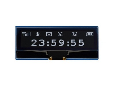 Waveshare 2,23 Zoll OLED Display Modul für Raspberry Pi Pico, 128x32, SPI/I2C