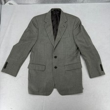 Ralph Ralph Lauren Mens 38R Blazer Grey Herringbone Silk Wool Sport Coat