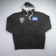 JRC Collection Jacket Womens XL Black Zip Up DeNiro Boot Co Italia Hoodie