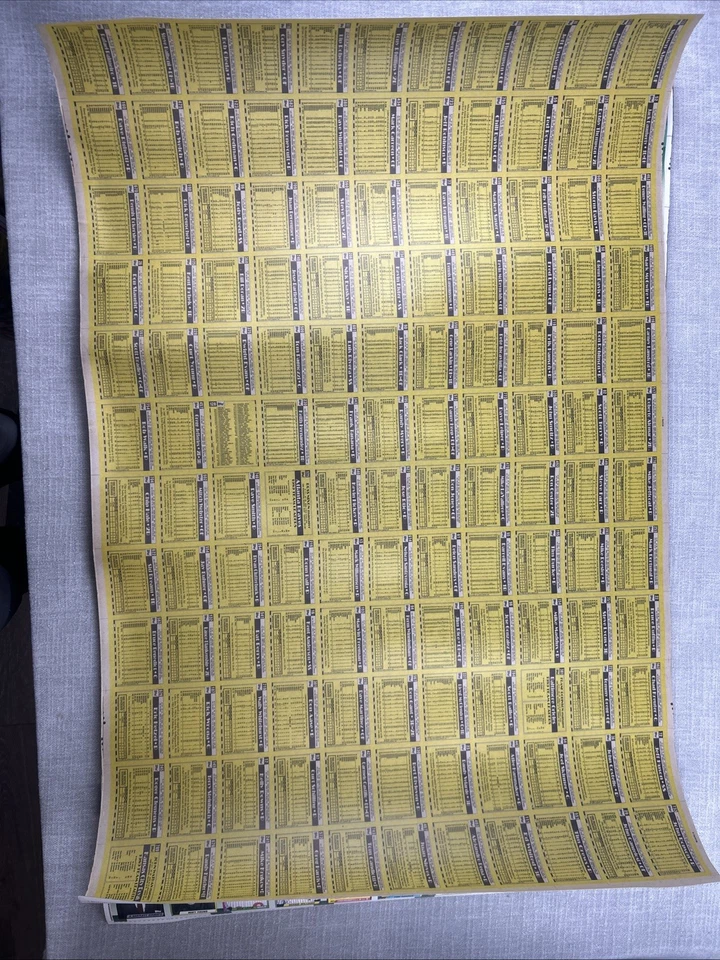 1990 Topps Baseball Uncut Sheets Lot of 3 McGwire Deion Sanders Clemens Stars - Image 4 of 4