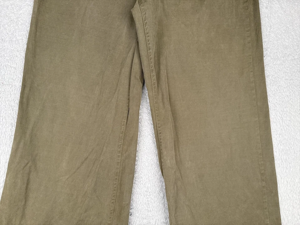a.n.a A New Approach Pants Womens 16 Olive Green Wide Leg Utility Tencel Blend - Image 3 of 4