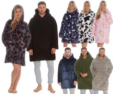 Felpa Con Cappuccio Oversize Per Uomo Donna Unisex Abbracciabile Lungo In Pile