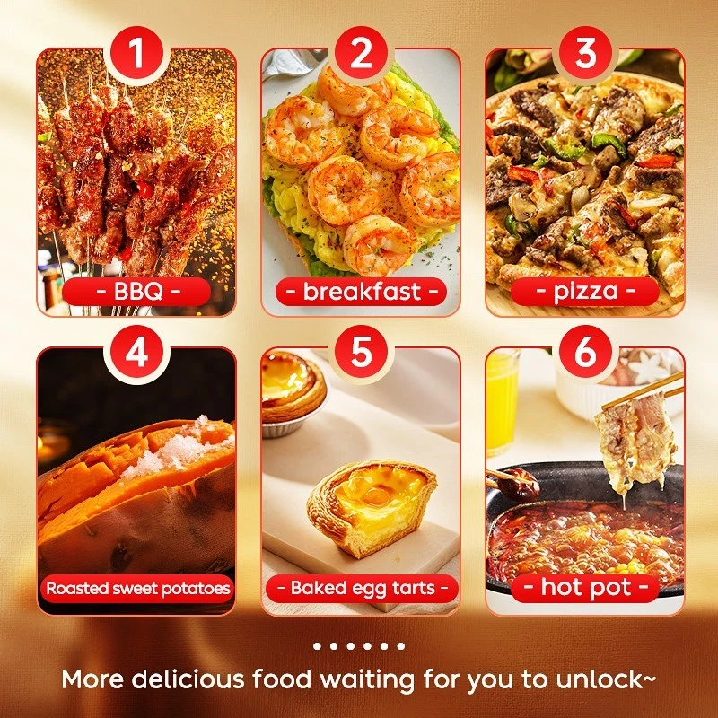 Indoor BBQ Kabob Skewers Grill,3 In 1 Indoor Electric Tabletop - Image 2 of 4