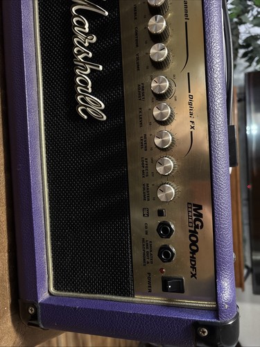Rare Purple MARSHALL MG100HDFX 100w 2-Ch GUITAR AMPLIFIER - Picture 3 of 7