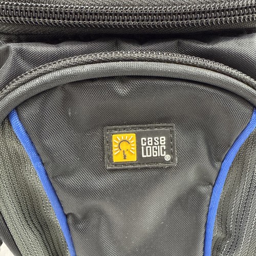 VTG Case Logic Black Blue Camera Case Bag Pink Strap Point Shoot Camera Video - Picture 2 of 13
