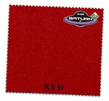 Championship Saturn II Teflon Pool Table Felt Cloth 20 oz - 8 ft Red