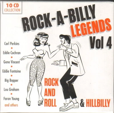 10-CD-BOX- ROCK-A-BILLY LEGENDS VOL. 4- INTENSE MEDIA- NEU ! - Bild 1 von 2