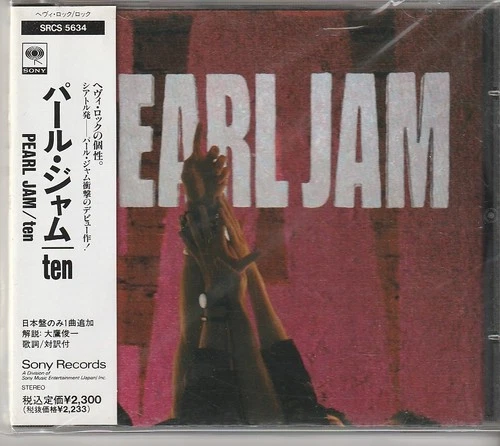 Pearl Jam – Ten Japan CD w/obi 1st press SRCS 5634