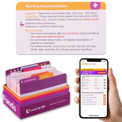 Nursing Fundamentals Flash Cards   No Fluff   Only Essential Info for Nursing...