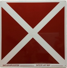 UNSAFE VACANT BUILDING SIGN (RED,REFLECTIVE, ALUMINIUM-RUST FREE, 12X12 INCH)-S