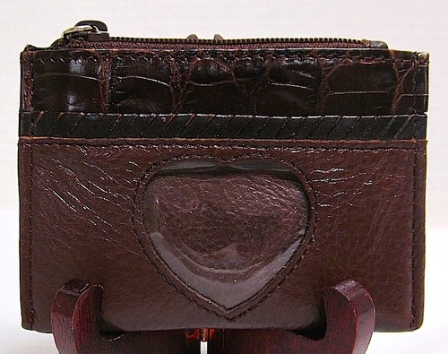 NWOT*Brighton*I.D. Window Change Purse*BROWN* - Afbeelding 1 van 2
