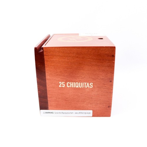 Last Call Chiquitas Empty Wood Cigar Box 5.25" x 4.75" x 4.75" - Picture 6 of 12