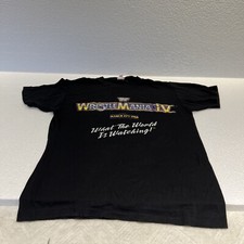 Wrestlemania IV VTG 1988 Graphic T-Shirt Black  Large